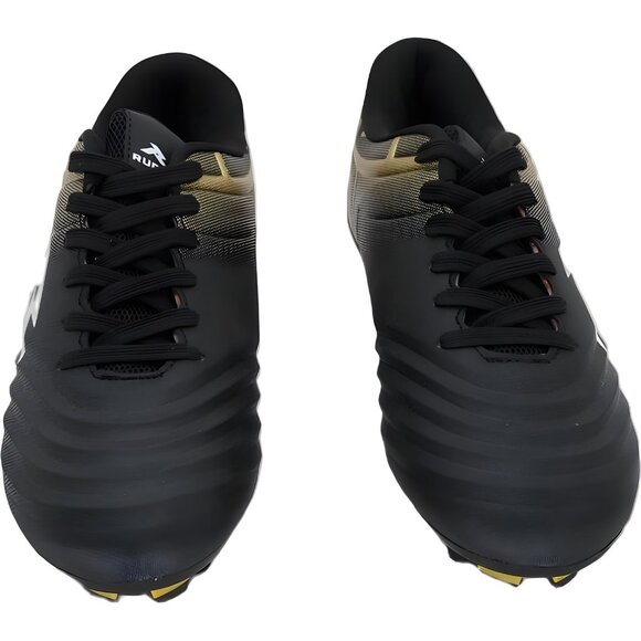RUNIC Soccer Cleats Men Boys Firm Ground Football Boots Black US 6 EU 37 - Picture 5 of 6